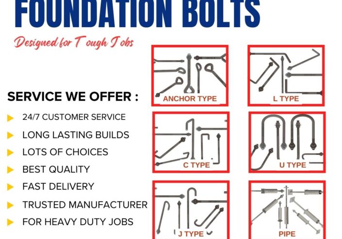 Premium Foundation Bolts for Strong Projects in India