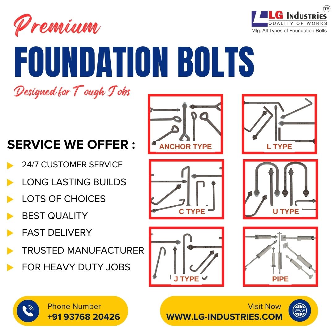Premium Foundation Bolts for Strong Projects in India