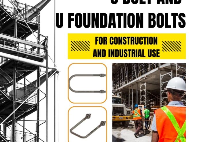 U Bolt and U Foundation Bolts for Construction and Industrial Use