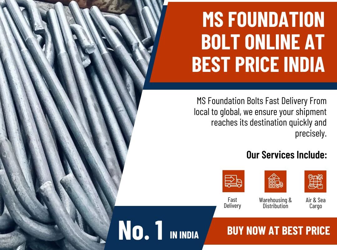 Buy MS Foundation Bolt Online India Reliable & Heavy-Duty Bolts