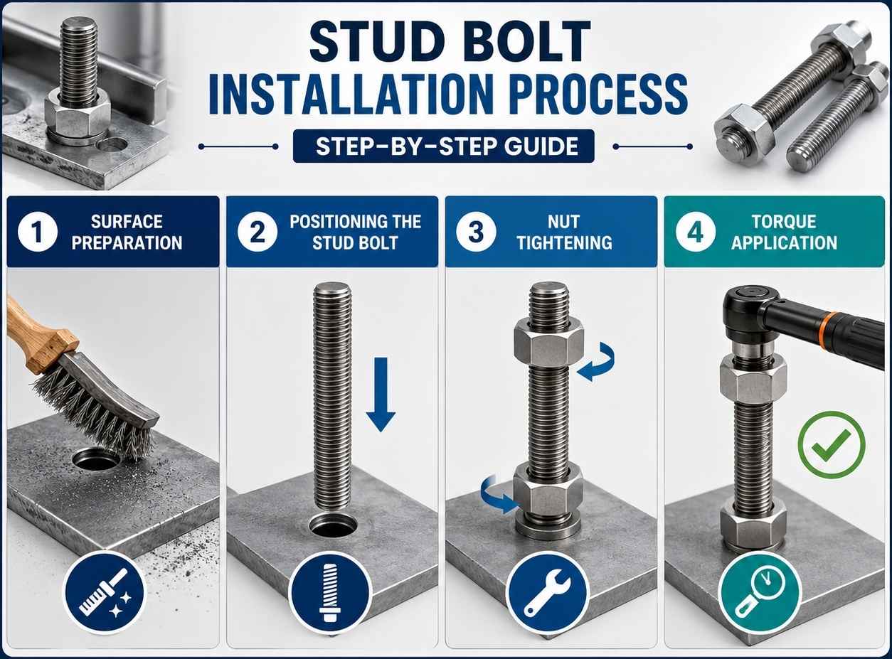 Stud Bolt Installation Process – Step-by-Step Guide - LG Industries