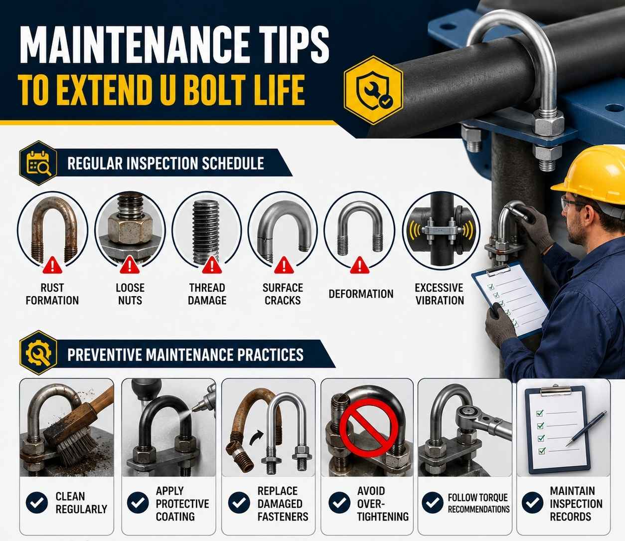 Maintenance Tips to Extend U Bolt Life - LG Industries Maintenance Tips to Extend U Bolt Life - LG Industries