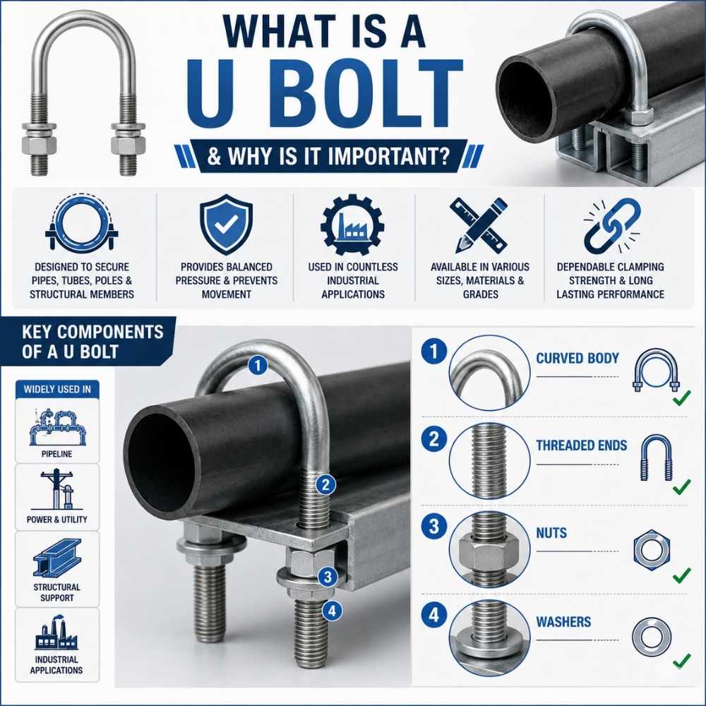 What Is a U Bolt and Why Is It Important - LG Industries What Is a U Bolt and Why Is It Important - LG Industries