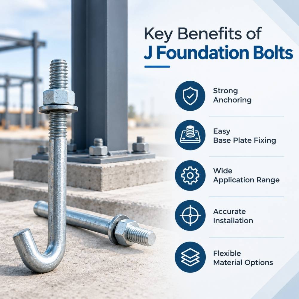 Key Benefits of J Foundation Bolts - LG Industries Key Benefits of J Foundation Bolts - LG Industries