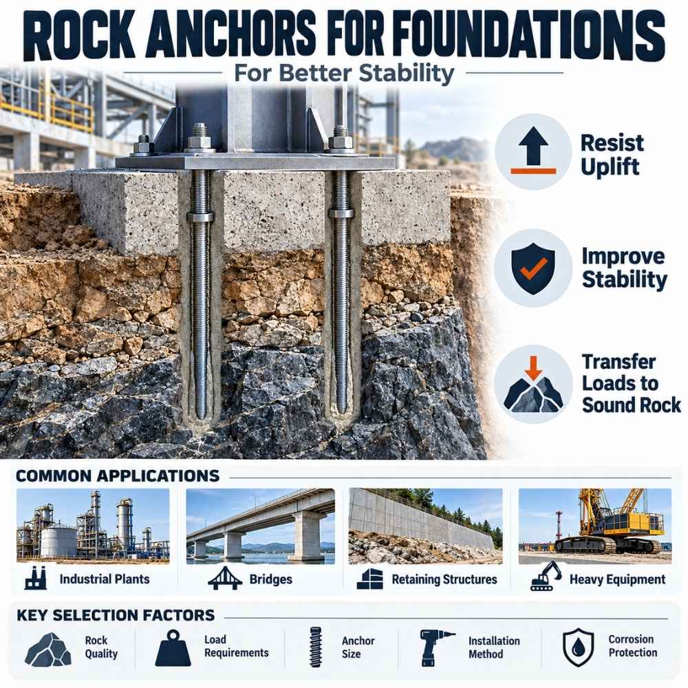 Rock Anchors For Foundations for Better Stability - LG Industries